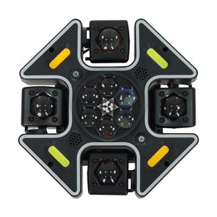 LUZ LED ROBOTICA BEE EYES 6X10W RGBW + 4 BRAZOS + LASER RG + 4X10W STROBE
