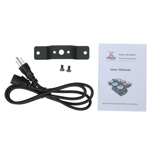 LUZ LED ROBOTICA 6 BRAZOS 15W RGBW + MAGIC BALL + LASER RG + 2X5W STROBE