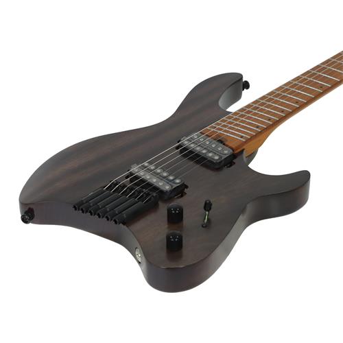 GUITARRA ELECTRICA SPACE G MULTI-ESCALA NEGRO TRANS C/ESTUCHE