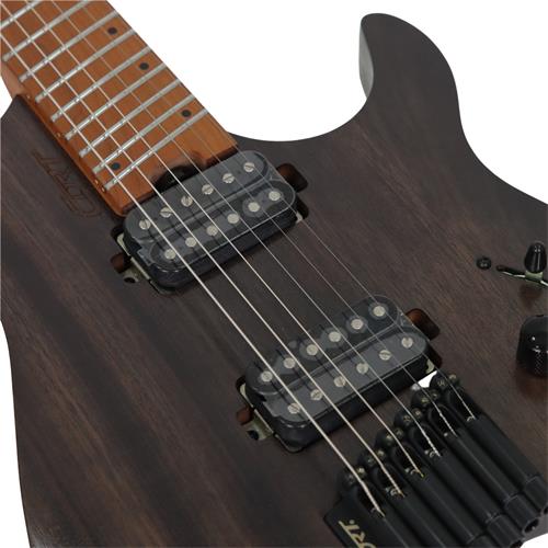 GUITARRA ELECTRICA SPACE G MULTI-ESCALA NEGRO TRANS C/ESTUCHE