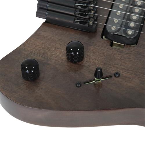 GUITARRA ELECTRICA SPACE G MULTI-ESCALA NEGRO TRANS C/ESTUCHE