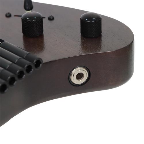 GUITARRA ELECTRICA SPACE G MULTI-ESCALA NEGRO TRANS C/ESTUCHE