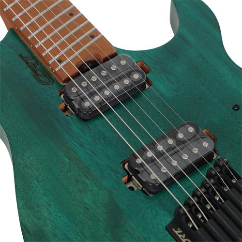 GUITARRA ELECTRICA SPACE G MULTI-ESCALA TURQUESA CON ESTUCHE