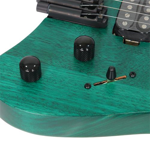 GUITARRA ELECTRICA SPACE G MULTI-ESCALA TURQUESA CON ESTUCHE
