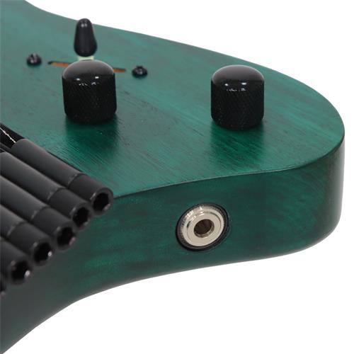 GUITARRA ELECTRICA SPACE G MULTI-ESCALA TURQUESA CON ESTUCHE