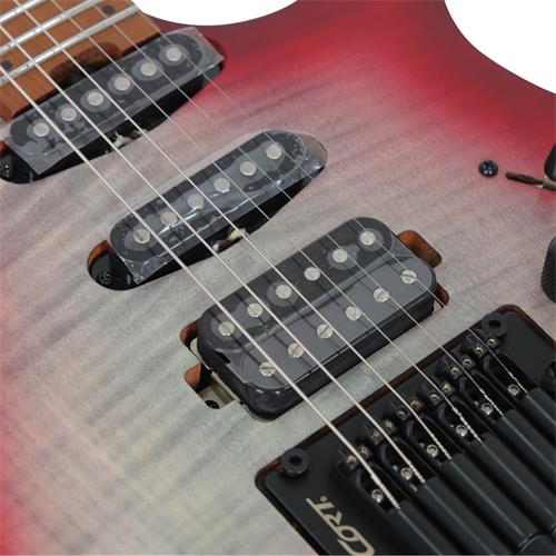 GUITARRA ELECTRICA SPACE G MICROFONO VOICED TONE H-S-S LAVA C/ESTUCHE