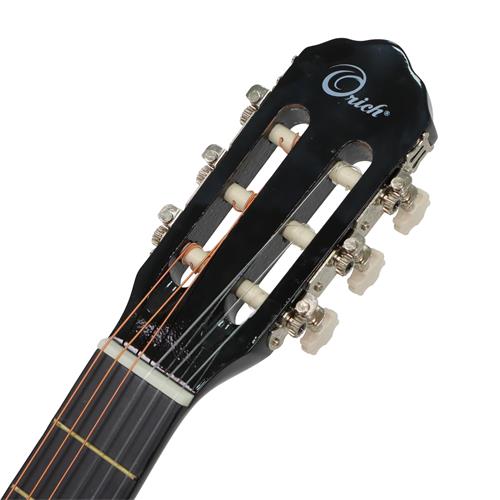 GUITARRA CLASICA 39 PULGADAS CON CUTAWAY NEGRO PACK