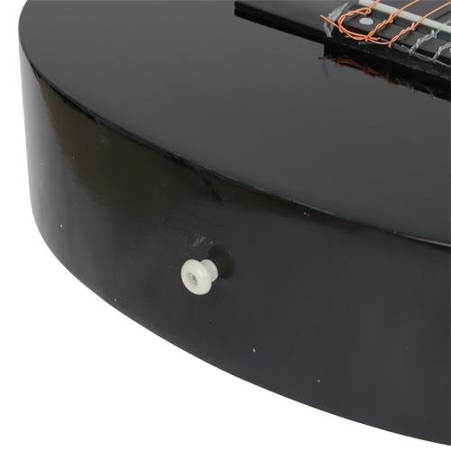 GUITARRA CLASICA 39 PULGADAS CON CUTAWAY NEGRO PACK