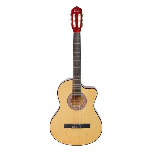 GUITARRA CLASICA 39 PULGADAS CON CUTAWAY NATURAL PACK