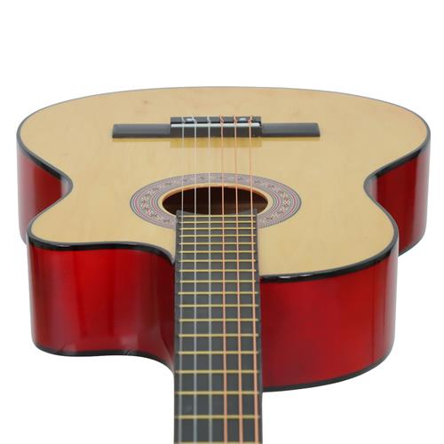 GUITARRA CLASICA 39 PULGADAS CON CUTAWAY NATURAL PACK