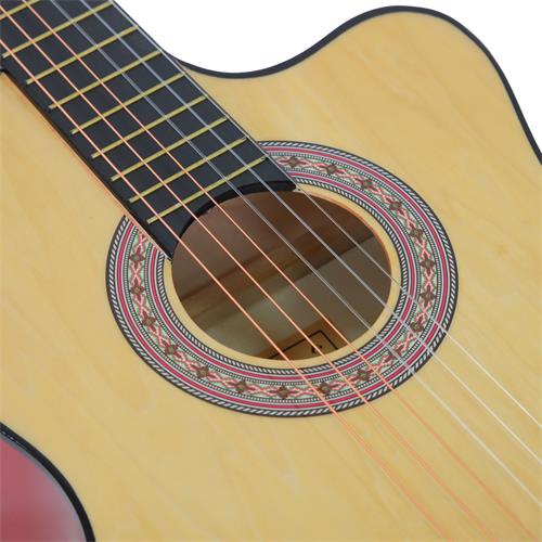 GUITARRA CLASICA 39 PULGADAS CON CUTAWAY NATURAL PACK