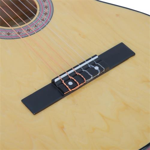 GUITARRA CLASICA 39 PULGADAS CON CUTAWAY NATURAL PACK
