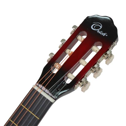 GUITARRA CLASICA 39 PULGADAS CON CUTAWAY ROJO SUNBURST PACK