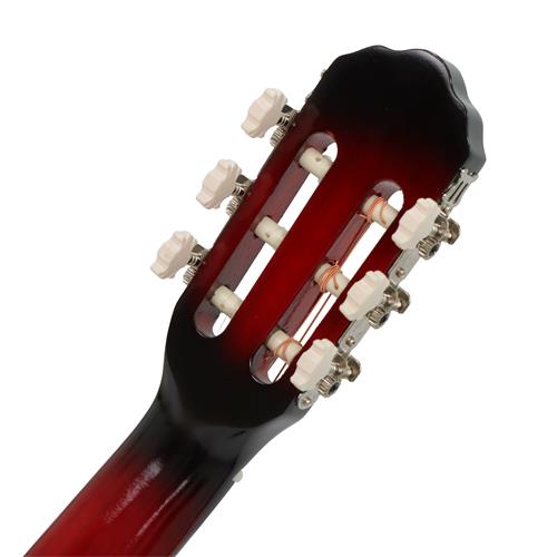 GUITARRA CLASICA 39 PULGADAS CON CUTAWAY ROJO SUNBURST PACK