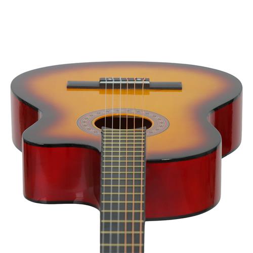 GUITARRA CLASICA 39 PULGADAS CON CUTAWAY SUNBURST PACK