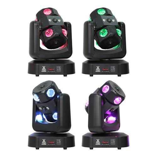 LUZ LED ROBOTICA GIRO INFINITO 8x15W RGBW + STROBE + LASER RG