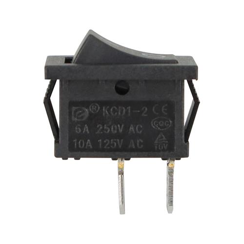 SWITCH SIN NEON PEQUEÑO NEGRO 2 PINES-2 POSICIONES
