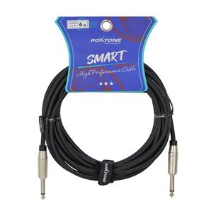 CABLE PARA INSTRUMENTO 1 PLUG 6.3MM X 1 PLUG 6.3MM 6MT