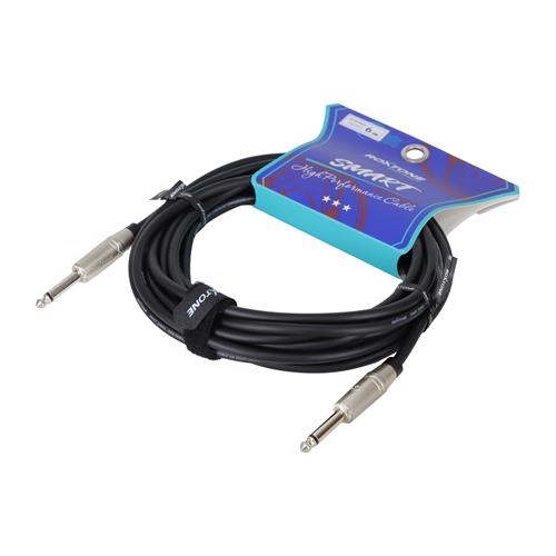 CABLE PARA INSTRUMENTO 1 PLUG 6.3MM X 1 PLUG 6.3MM 6MT