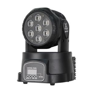 LUZ LED MINI ROBOTICA 7x10W/4 EN 1 RGBW - DESC