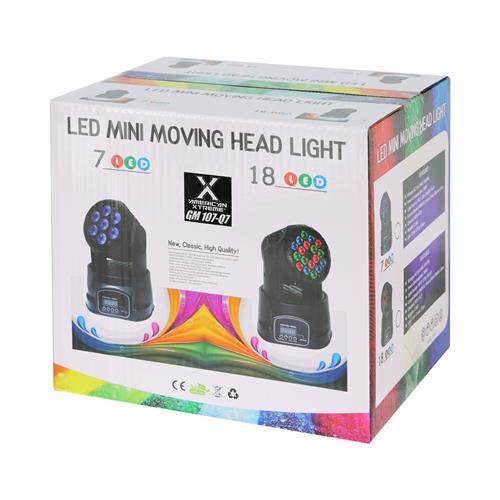 LUZ LED MINI ROBOTICA 7X10W/4 EN 1 RGBW - DESC