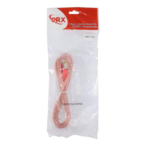 CABLE DISCMAN 2 PLUG RCA X 1 PLUG 3.5 ST 1.5MT TRANSPARENTE - LIQUIDACION