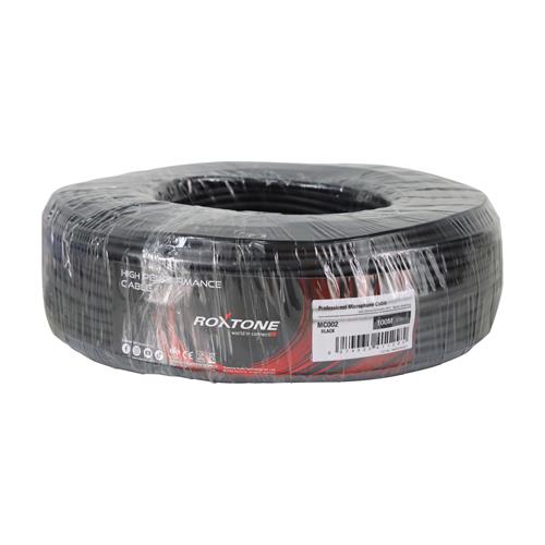CABLE PARA MICROFONO 6MM ST X ROLLO (100MT) NEGRO = MC002L1000