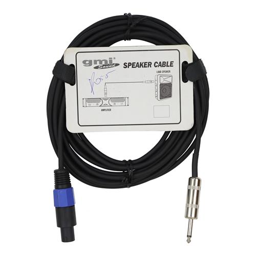 CABLE PARA PARLANTE 1 PLUG 6.3 MONO X 1 PLUG SPEAKON 8MT