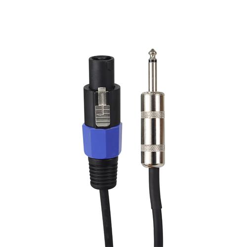 CABLE PARA PARLANTE 1 PLUG 6.3 MONO X 1 PLUG SPEAKON 8MT