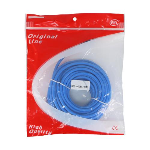 CABLE UTP CATEGORIA 6 AZUL 10MT
