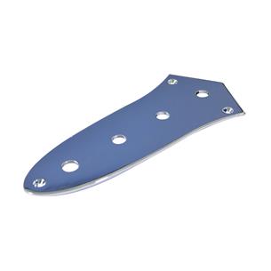 PLACA PARA PERILLAS PARA BAJO FENDER JAZZBASS CROMADO - LIQUIDACION