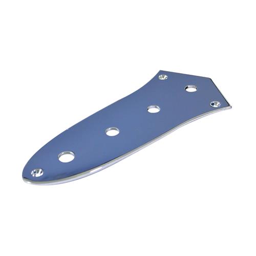 PLACA PARA PERILLAS PARA BAJO FENDER JAZZBASS CROMADO - LIQUIDACION