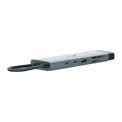 CONCENTRADOR HUB TIPO C C/9 HDMI 4K/USB 3.0/SD/MICRO SD/LAN - CLA
