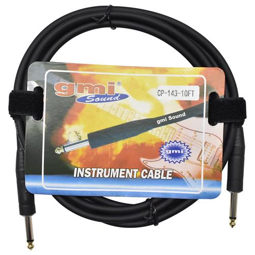 CABLE PARA MICROFONO 1 PLUG 6.3 MN X 1 PLUG 6.3 MN 3MT