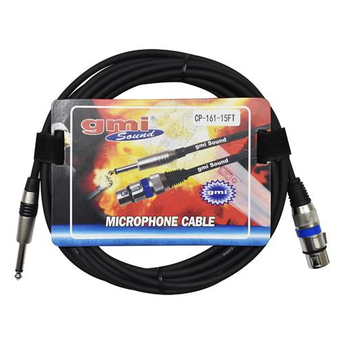 CABLE PARA MICROFONO 1 PLUG 6.3 MN X 1 JACK CANON 5MT C