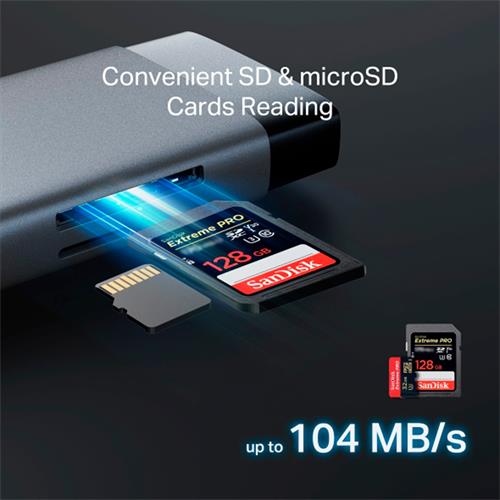 CONCENTRADOR HUB TIPO C C/9 HDMI 4K/USB 3.0/SD/MICRO SD/LAN - CLA
