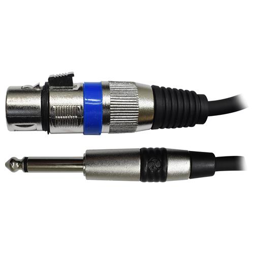 CABLE PARA MICROFONO 1 PLUG 6.3 MN X 1 JACK CANON 5MT C