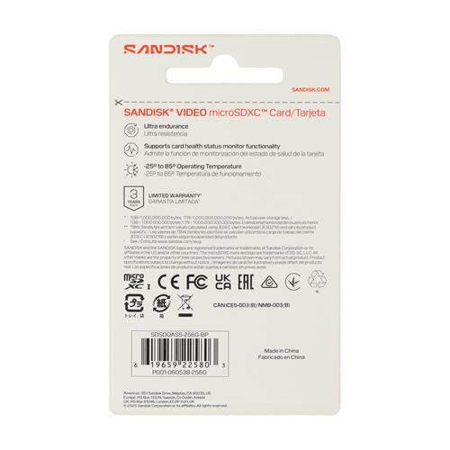 TARJETA MICRO SDXC 256GB CLASE 10/UHS-I - CLA