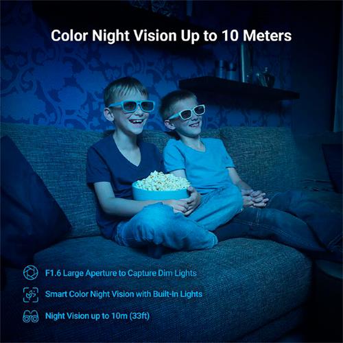 CAMARA IP WIFI INTERIOR 3MP PANTILT 360 FULL HD 2K - DIST