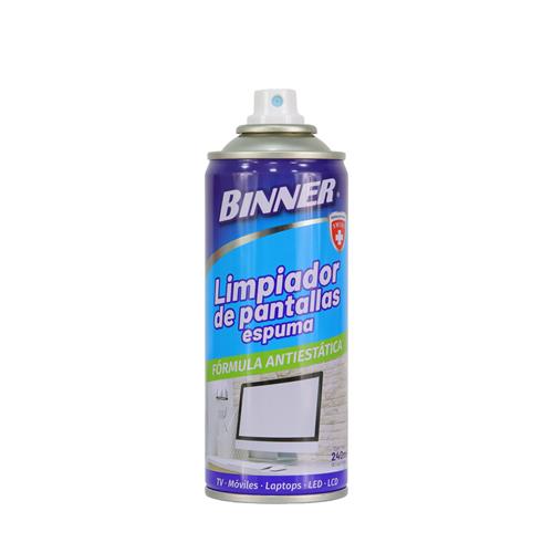 SPRAY ESPUMA LIMPIADORA D/PANTALLA LCD BINNER 240ML - DIST