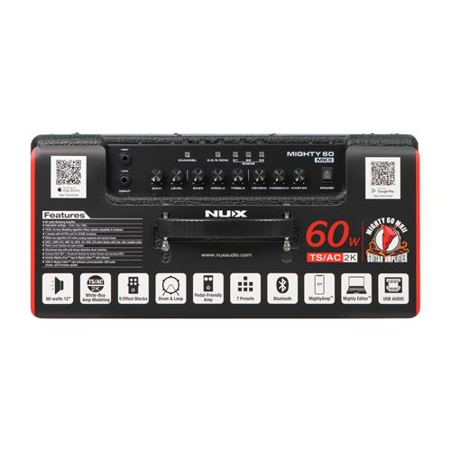 AMPLIFICADOR PARA GUITARRA ELECTRICA EQ/FX/BLUETOOTH/APP 60W 1X12