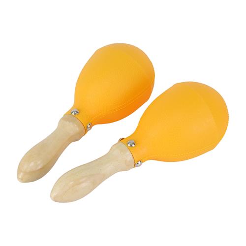 MARACAS PLASTICO AMARILLO X 2P