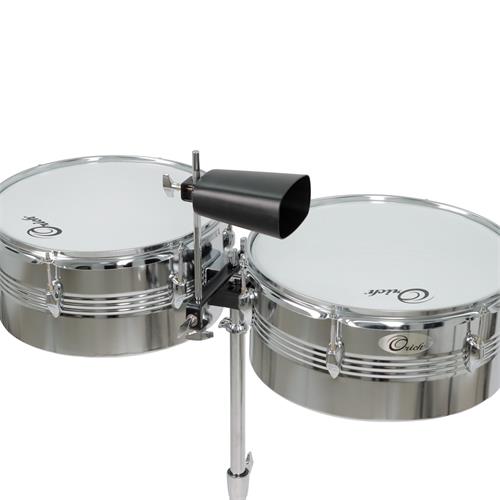 TIMBAL 13/14 PULGADAS CON CAMPANA PLATEADO