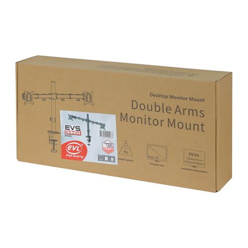 SOPORTE PARA MONITOR DOBLE 13-32 PULGADAS/19.8 LBS