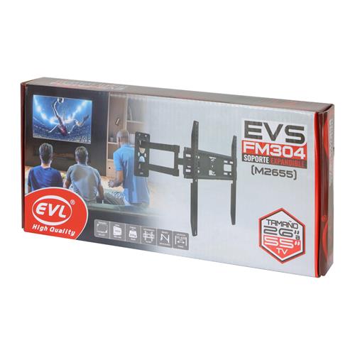 SOPORTE EXPANDIBLE 1 BRAZO P/TV 26-55/44 LBS/-13°