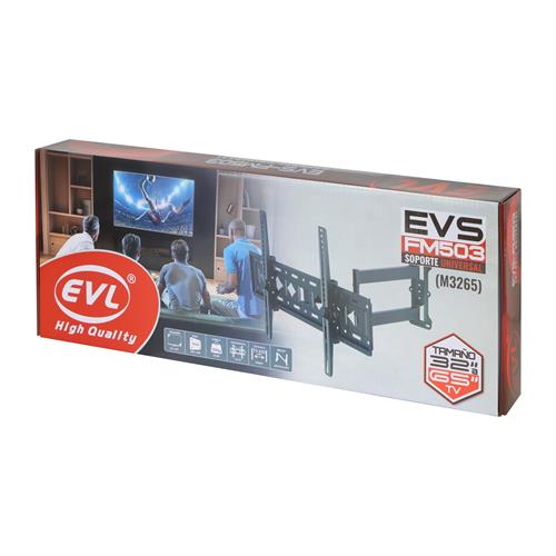 SOPORTE EXPANDIBLE 1 BRAZO PARA TV 32-65/66 LBS/±15°