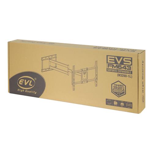 SOPORTE EXPANDIBLE 1 BRAZO PARA TV 32-80 PULGADAS/88 LBS/±5°