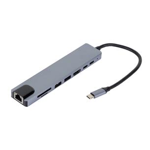 CONCENTRADOR HUB TIPO-C 8 EN 1
