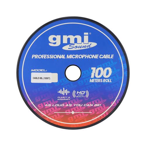 CABLE PARA MICROFONO STEREO X ROLLO (100MT) AZUL