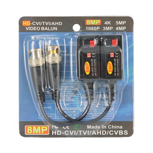 CONECTOR BALUN PUSH PARA CAMARAS CON CABLE X 2P